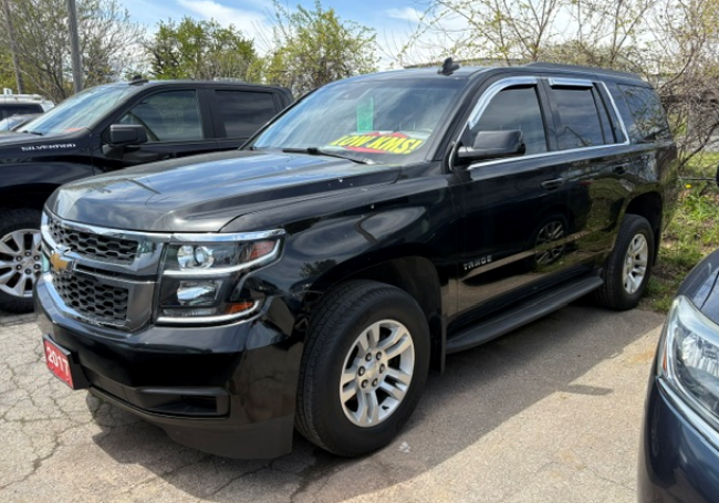 2017 Chevy Tahoe LT 7 Pass  Rear wheel drive 4 buckets Used